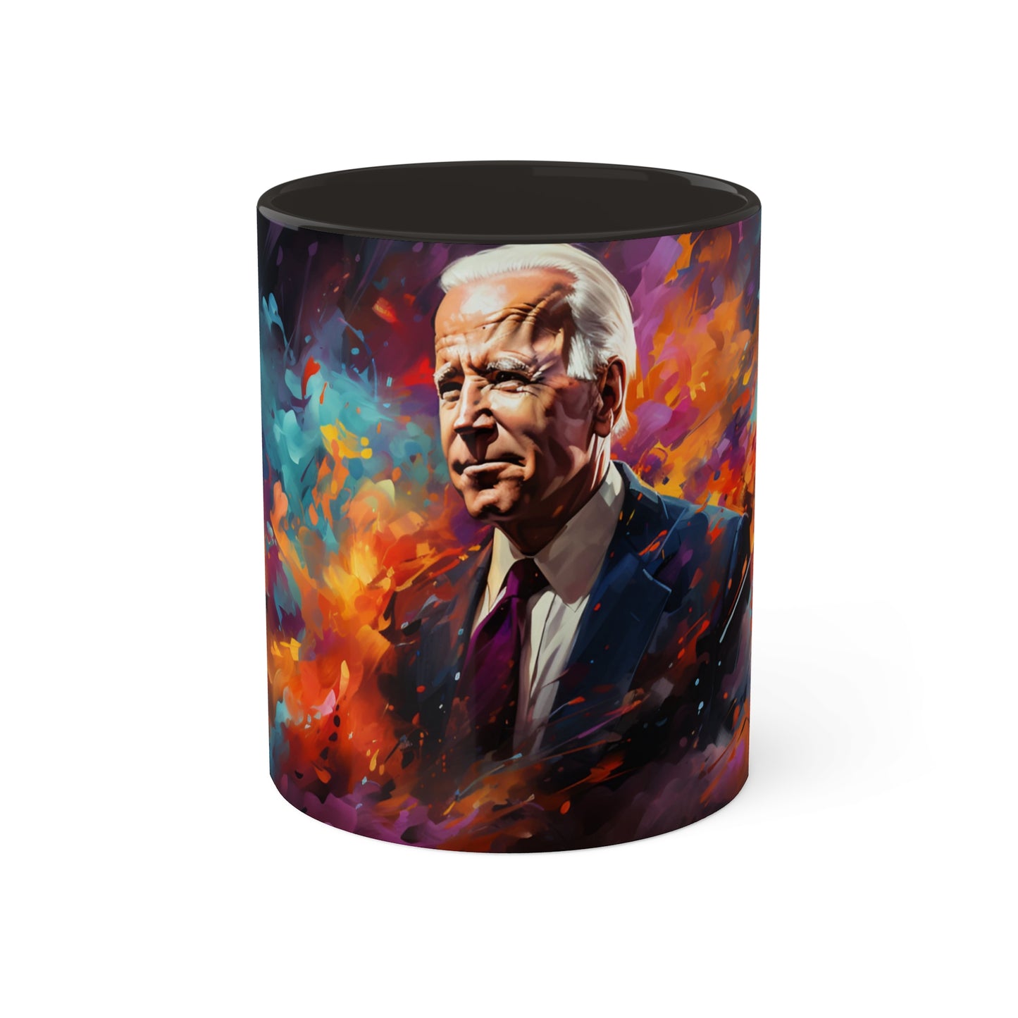 Bazooka Joe Biden 2024 Presidential Elections Coffee Mug - Two-Tone Custom Accent