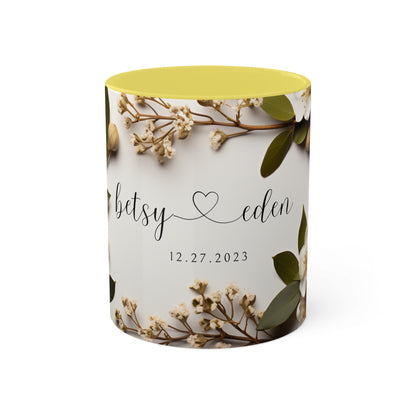 Personalized Wedding Favors Your Guests Will Adore (11oz Colorful Mugs)