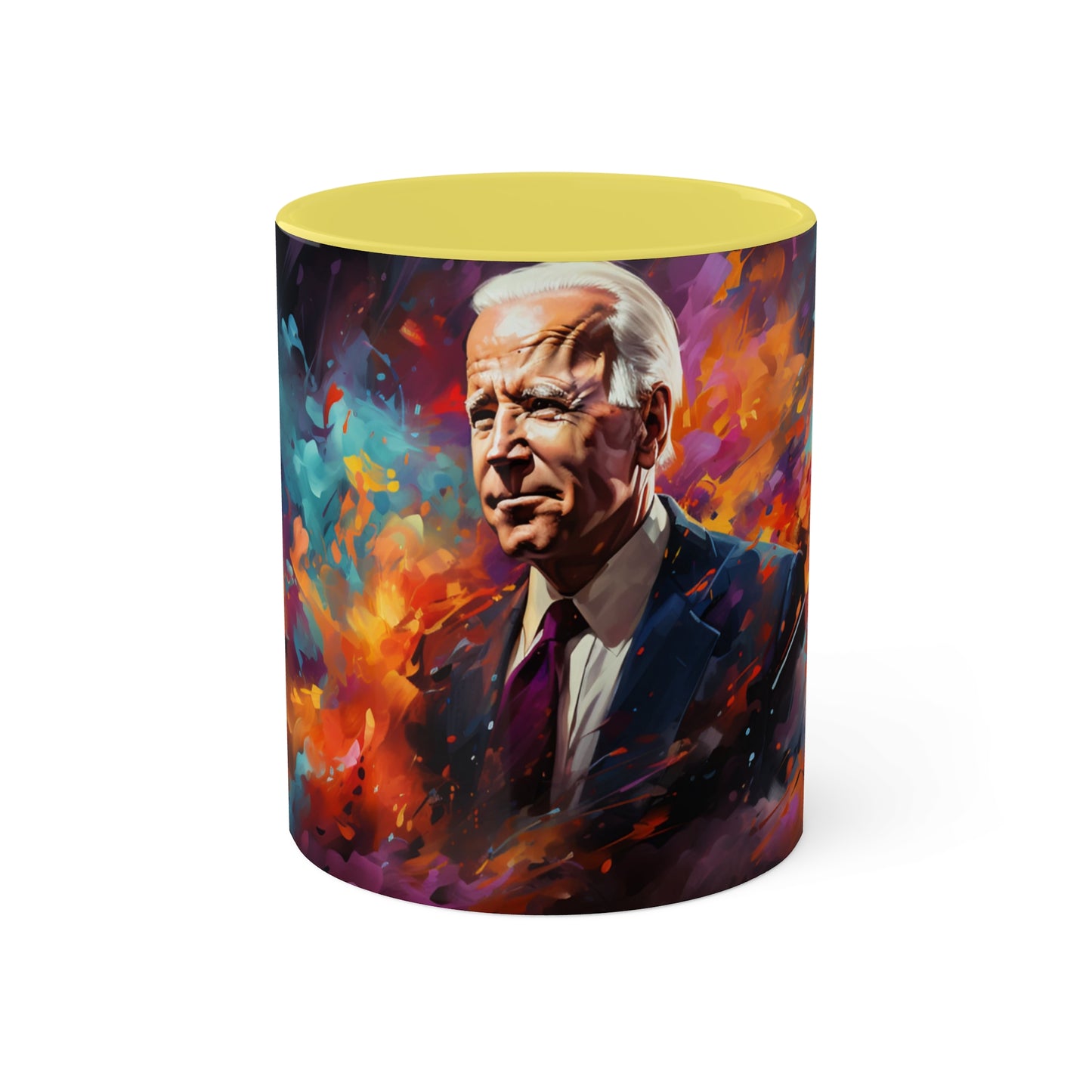 Bazooka Joe Biden 2024 Presidential Elections Coffee Mug - Two-Tone Custom Accent