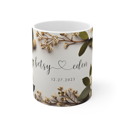 Wedding Coffee Mugs: Custom Keepsakes for Your Special Day (All-white 11oz)