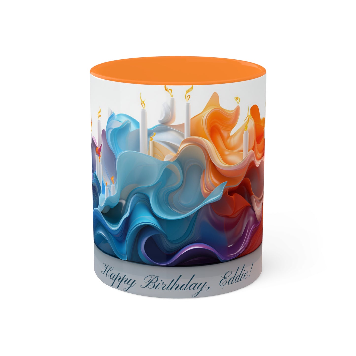 Personalized Happy Birthday Colorful Mugs, 11oz