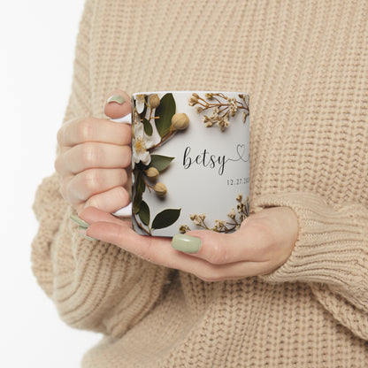 Wedding Coffee Mugs: Custom Keepsakes for Your Special Day (All-white 11oz)