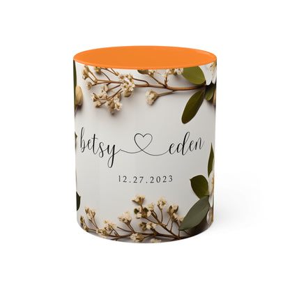 Personalized Wedding Favors Your Guests Will Adore (11oz Colorful Mugs)