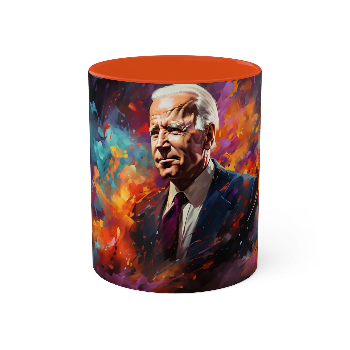 Bazooka Joe Biden 2024 Presidential Elections Coffee Mug - Two-Tone Custom Accent